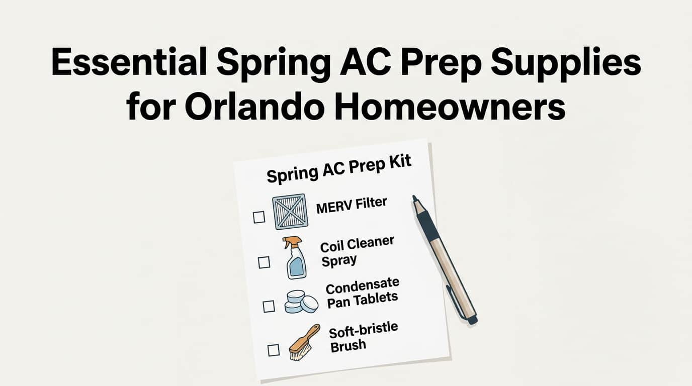 Spring AC Prep Supplies Every Orlando Homeowner Needs