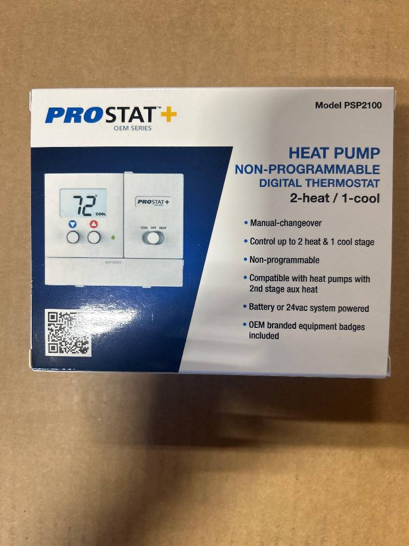 Prostat Heat Pump Non-programmable Digital Thermostat